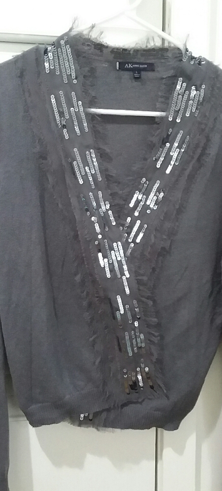 Delicate Anne Klein Cardigan in Grey